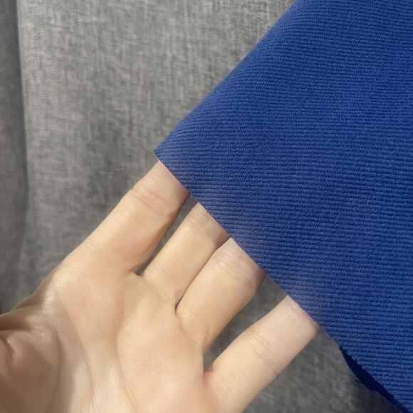 ZARA FAUX SUEDE Shift Dress Sz M Retro Modern Blue Comfort Crew Short Sleeve - Picture 5 of 10